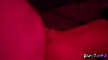 Asian slut wife put on the red light