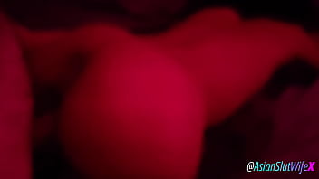 Asian slut wife put on the red light