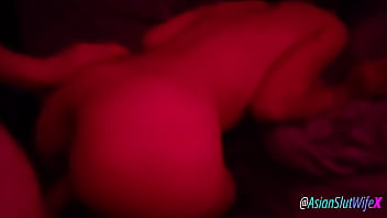 Asian slut wife put on the red light