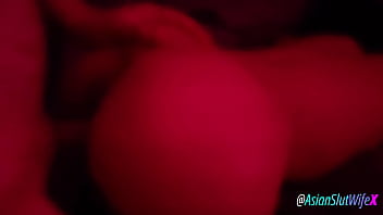 Asian slut wife put on the red light