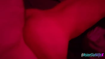 Asian slut wife put on the red light