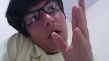 A strange nerd needs a pussy