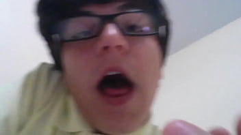 A strange nerd needs a pussy