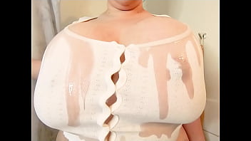 Watch me massage these massive tits