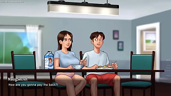 Summertime saga by kompas productions horny and lucky dude loves seeing his stepsis big juicy wet boobs busty stepmom wants him to help her