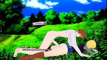 Follando personajes de anime game play poke ball