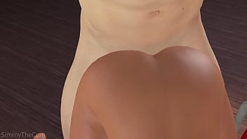 Busty latina babe sucks a cock while being fucked 3d animation