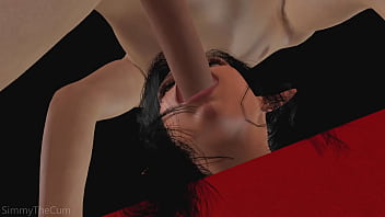 Busty latina babe sucks a cock while being fucked 3d animation