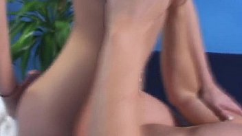 Playful gal team fucked gets a facial