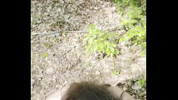 Pov man blowjob then fuck in the middle of the forest without protection to finish she swallows all the sperm