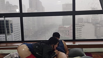 Fucking hot in the window for everyone to see