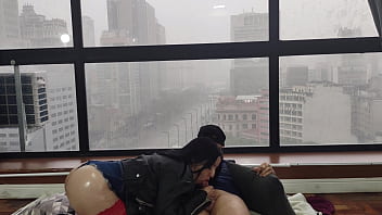 Fucking hot in the window for everyone to see