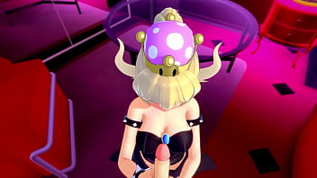 Oav #21 bowsette bounces on the cock