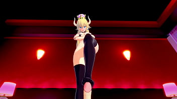 Oav #21 bowsette bounces on the cock