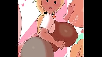 Fionna de adventure time es follada por su culo y tetas y en la linea de su culo