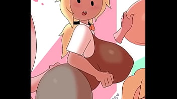 Fionna de adventure time es follada por su culo y tetas y en la linea de su culo
