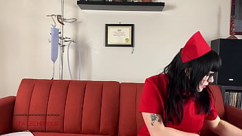 Nurse gives you a helping hand at the donation clinic