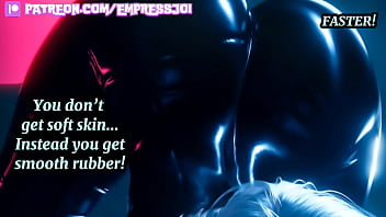 Femdom submit to the black cat girl and get humiliated