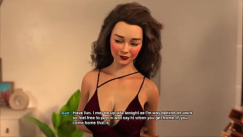 My bimbo dream #24 sexy stepmom shows me her perfect fake tits while i work