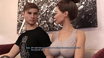 My bimbo dream #24 sexy stepmom shows me her perfect fake tits while i work