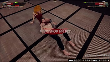 Gigi vs roxy nf3d mixed mma combat femdom redhead