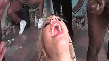 Bukkake After Black Gangbang thumbnail