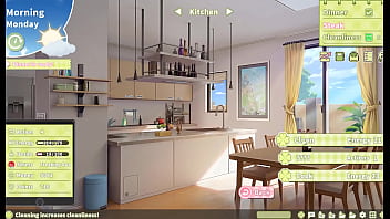 Summer clover harem hentai game ep 15 pink panties aside for a rough cowgirl fuck