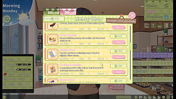 Summer clover harem hentai game ep 15 pink panties aside for a rough cowgirl fuck