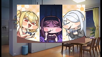 Summer clover harem hentai game ep 15 pink panties aside for a rough cowgirl fuck