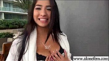 Nasty hot girl insert sex toys in holes to masturbate video 11