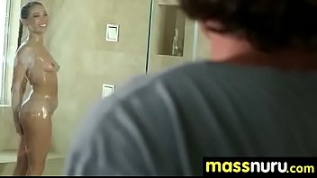Nuru massage ends with a hot shower fuck 20