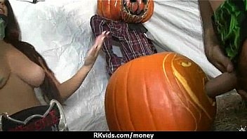 Cute teen sucked and fucked for cash 27