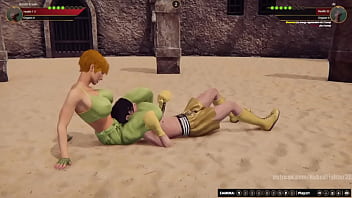 Karen vs al nf3d mixed mma femdom combat