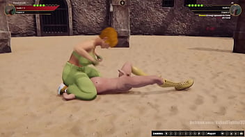 Karen vs al nf3d mixed mma femdom combat