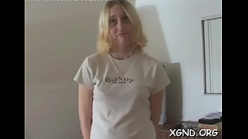 Stupefying blonde jean gets wild tang ride