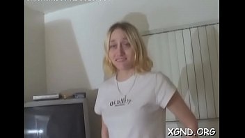Stupefying blonde jean gets wild tang ride