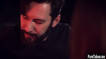 Hot babe swallowed huge penis