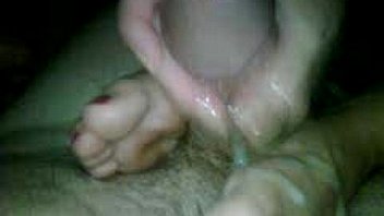 Wifes first footjob