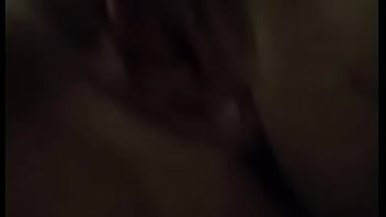 Wife rubbing her pussy before i fuck it