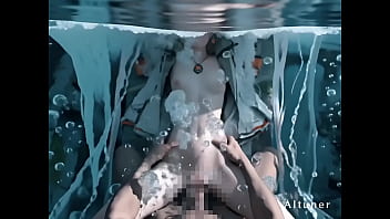 Half submerged fully taken—she moans into the spray and doesn’t stop