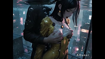 Half submerged fully taken—she moans into the spray and doesn’t stop