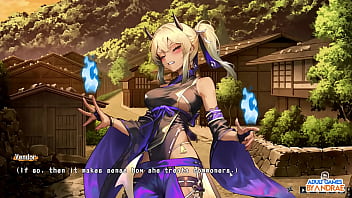 Ep9 double footjob with manari and yutaka half demon shinobi