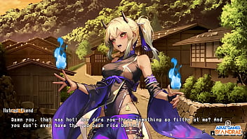 Ep9 double footjob with manari and yutaka half demon shinobi