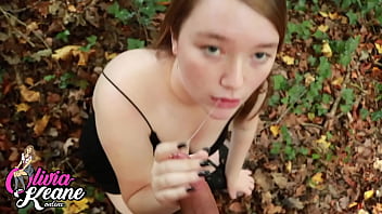 Real 18 year old sloppy bj & swallow