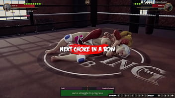 Yuki vs frankie nf3d kinky fight combat battle ring