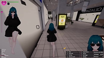 Secret flasher manaka quests in mall voyeur game