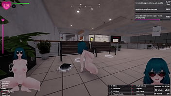 Secret flasher manaka quests in mall voyeur game