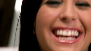 Jackie daniels jerks his thick dick off into her mouth after sex