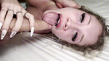 Our friend's step sister took the opportunity to eat our big dicks