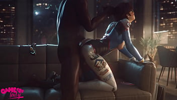 Steamy interracial ride in soft and deep doggy style